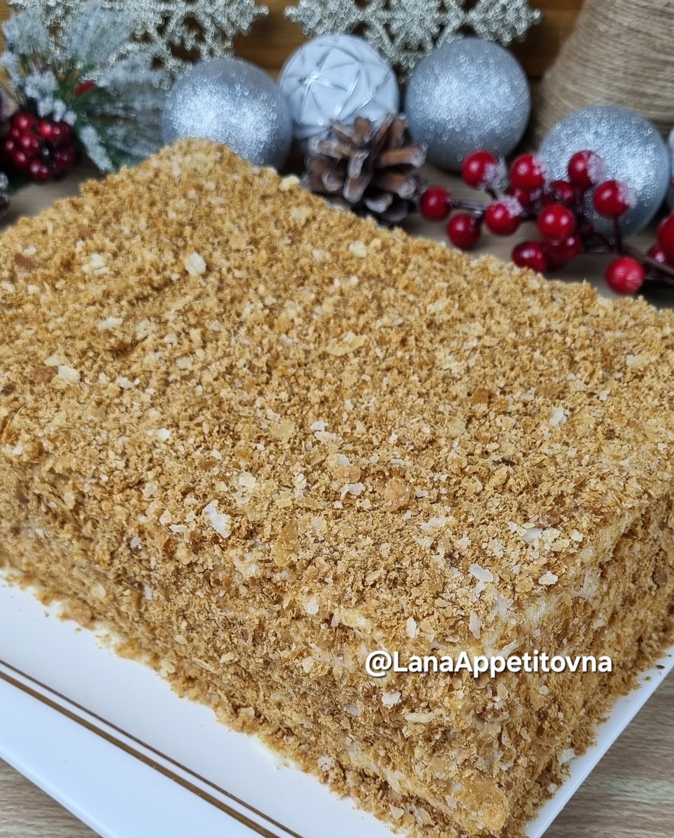 Ленивый торт «Наполеон»: вкус детства всего из трех ингредиентов