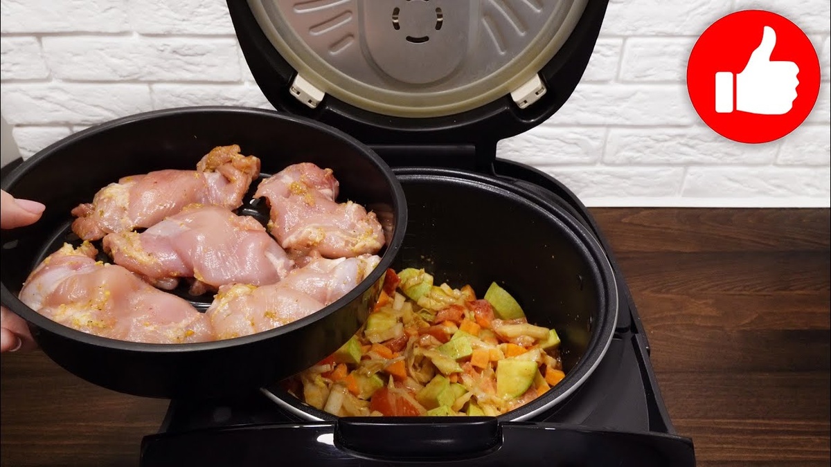 Вкусное овощное рагу и курица на пару: идеальный обед в мультиварке