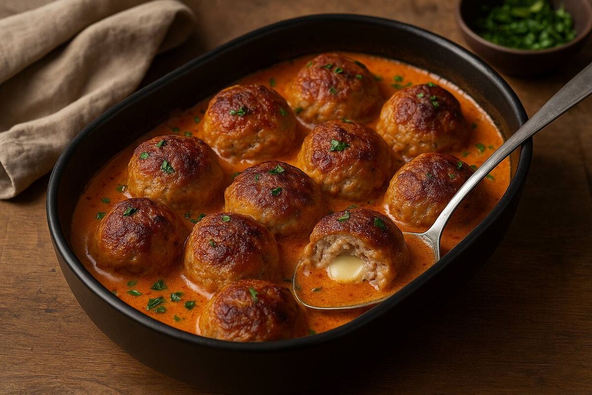 Тефтели с сыром и соусом: просто, вкусно и без жарки