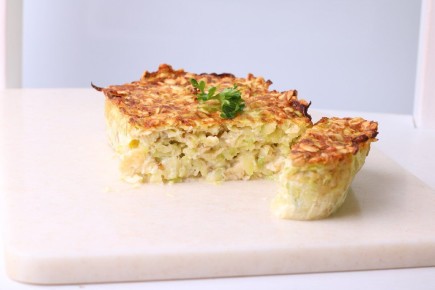 Вкусная запеканка из кабачков с сыром и овсянкой