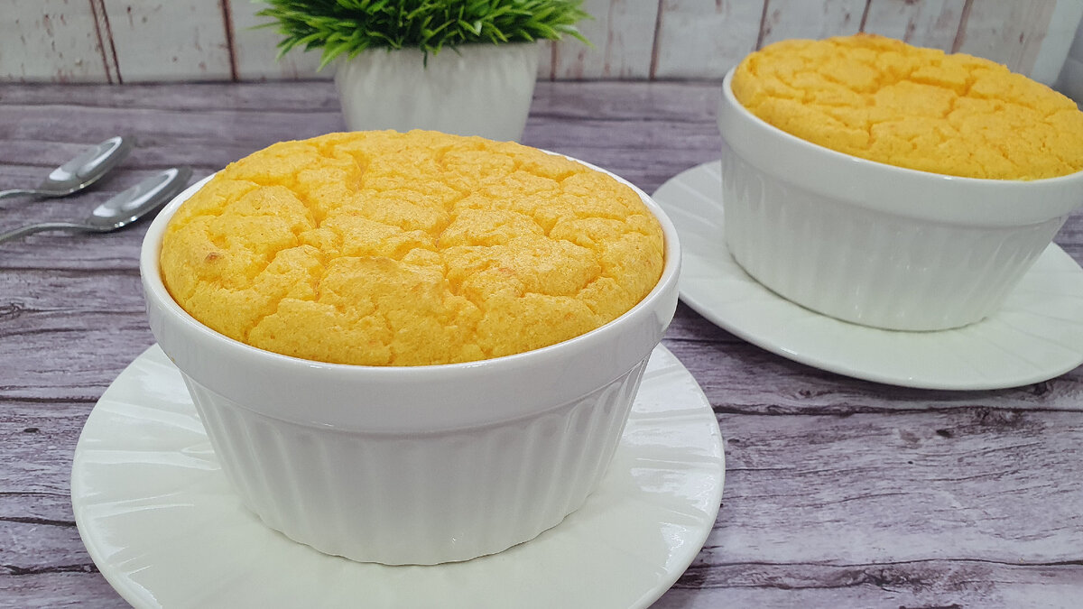 Нежное морковное суфле без муки и сахара для здорового питания