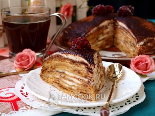 Оригинальный торт "тирамису" на русском: готовим из блинов