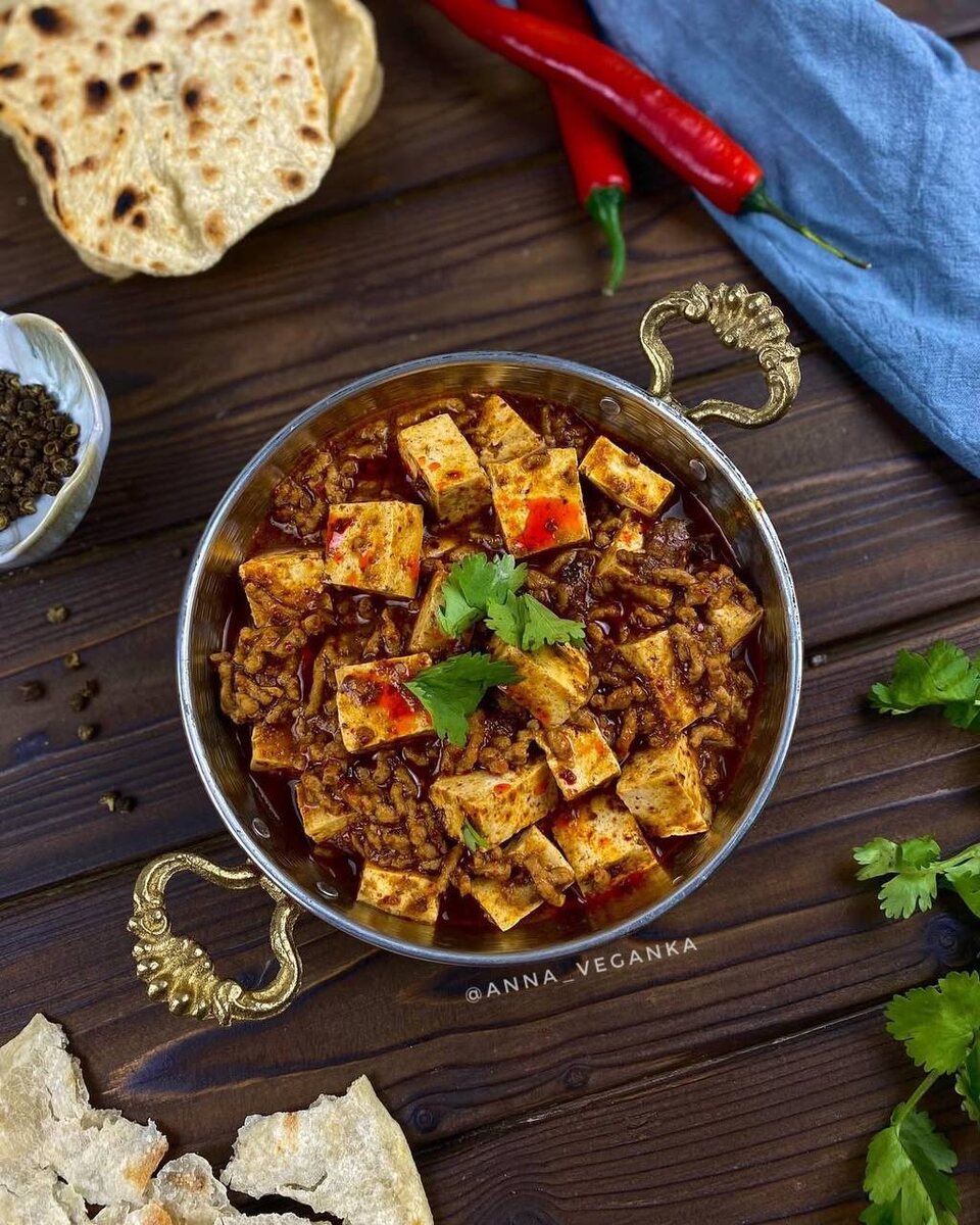 веганский мапо тофу: острое удовольствие без мяса