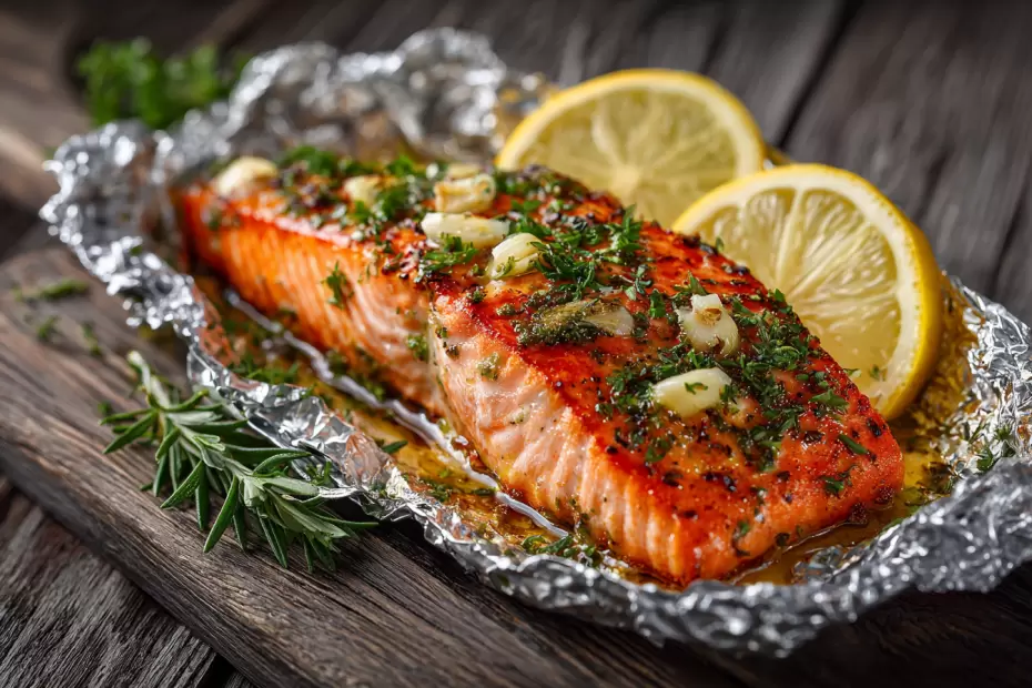 Простой и вкусный рецепт запеченной рыбы с чесноком и розмарином